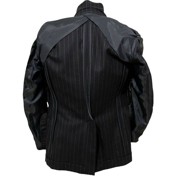 NWT KILGOUR Savile Row London Men's Sports Coat Navy Blue Striped Wool Size 38 R - Picture 7 of 10